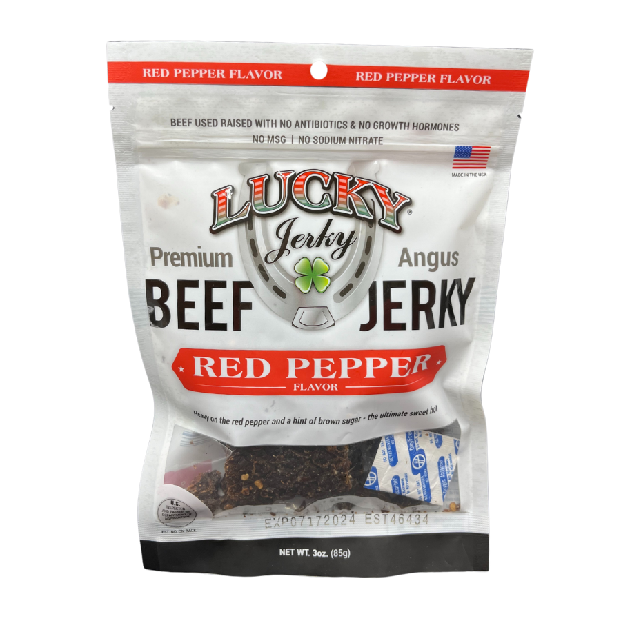 Red Pepper Beef Jerky | Pack of 4 | 3 oz | Shipping Included | Nebraska Star Beef