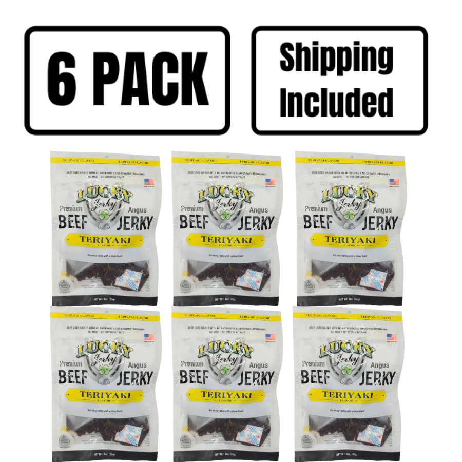 Teriyaki Beef Jerky | Pack of 6 | 3 oz | Shipping Included | Nebraska Star Beef