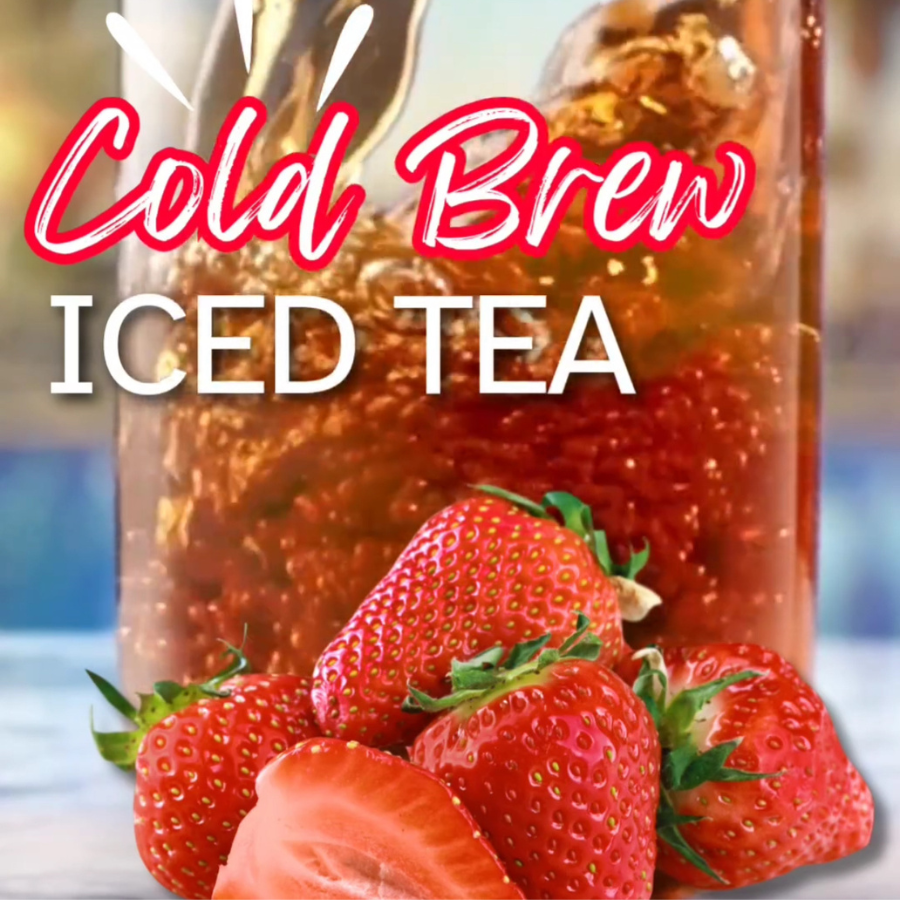 Strawberry Tea | Cold Brew Black Tea | Pack of 2 | Caffeinated | Tea n More