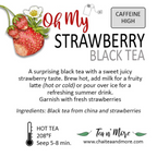 Strawberry Tea | Cold Brew Black Tea | Pack of 2 | Caffeinated | Tea n More
