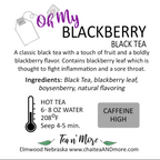 Blackberry Tea | Cold Brew Black Tea | 2 Pitcher Bags | Sugar Free | Caffeinated | Tea n More