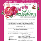 Sweet Pomegranate  Sencha Green Tea | Pack of 2 | Tea n More