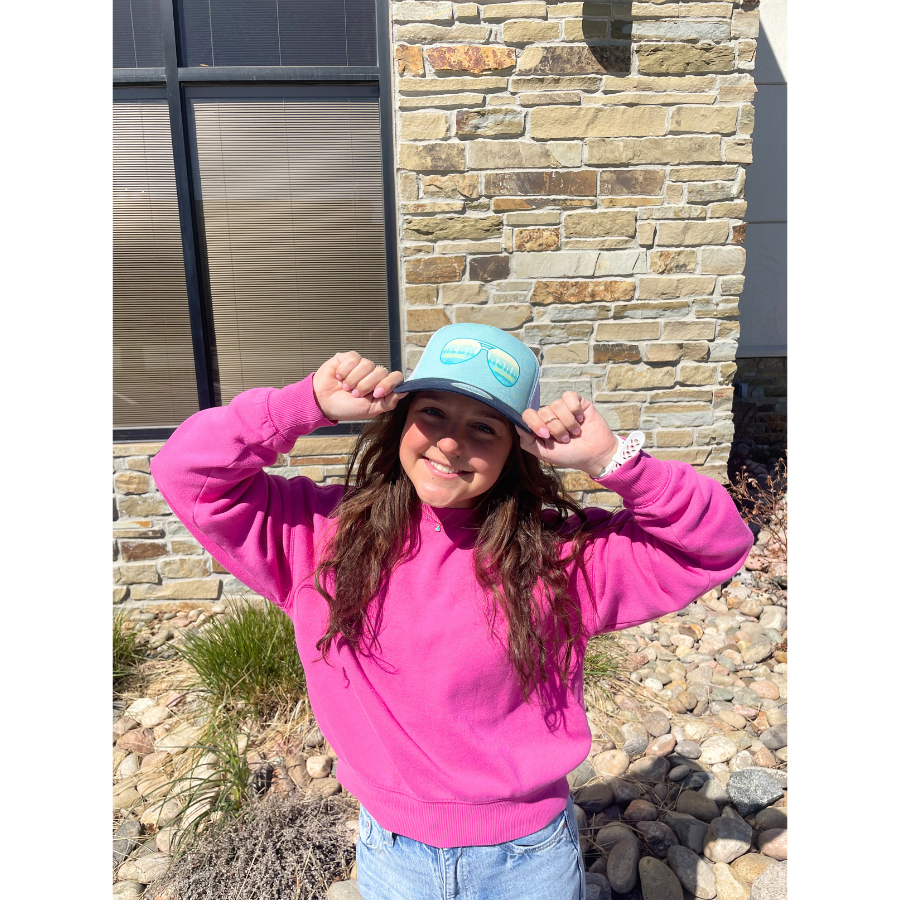 SALE | Nebraska Reflection Collection Hat | Blue | One Size Fits Most | Screen Machine