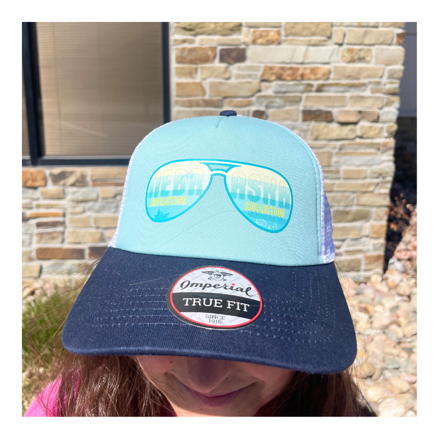 SALE | Nebraska Reflection Collection Hat | Blue | One Size Fits Most | Screen Machine