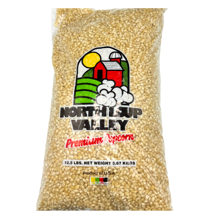 White Un-Popped Popcorn Kernels | 12.5 lb | Pack of 3 | Non-GMO | Popcorn County USA | North Loup Valley