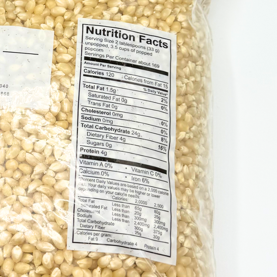 White Un-Popped Popcorn Kernels | 12.5 lb | Pack of 3 | Non-GMO | Popcorn County USA | North Loup Valley