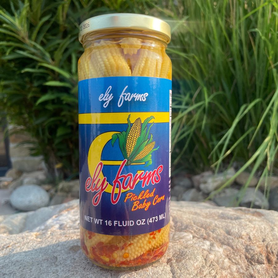 Pickled Baby Corn | 16 oz | Ely Farms