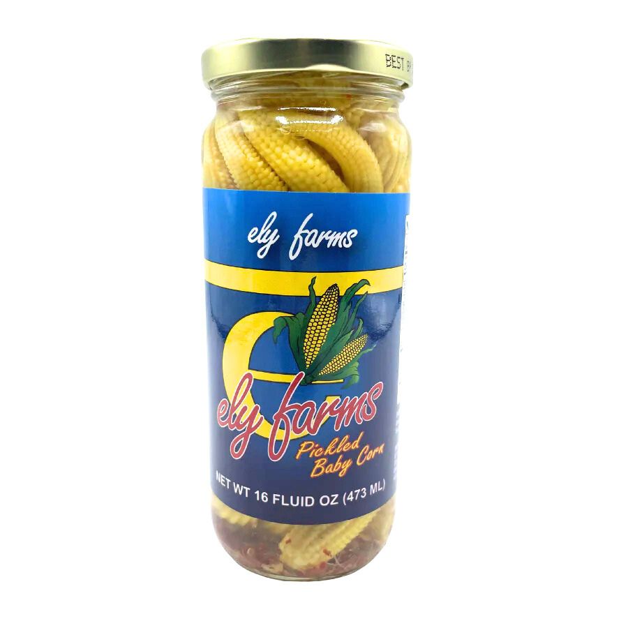 Pickled Baby Corn | 16 oz | Ely Farms