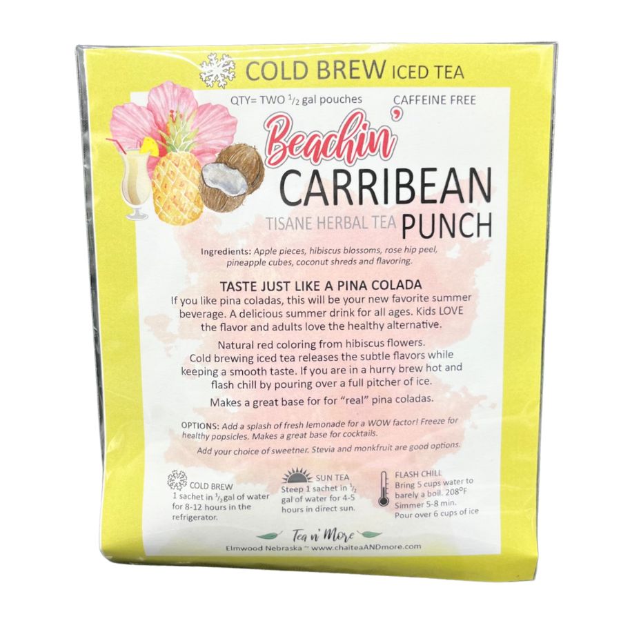Caribbean Punch Decaffeinated Herbal Tea | Pack of 2 | Tea n More