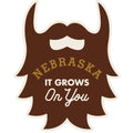 Nebraska It Grows On You Weather Resistant Sticker | HEARTlandia