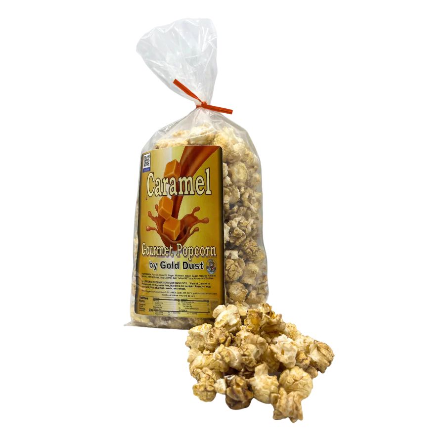 Caramel Popcorn | 3 oz | Pack of 2 | Non-GMO | Gold Dust Kettle Corn