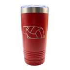 Stainless Steel Nebraska Volleyball State Tumbler | 20 oz | Multiple Colors | RCK Creations & More