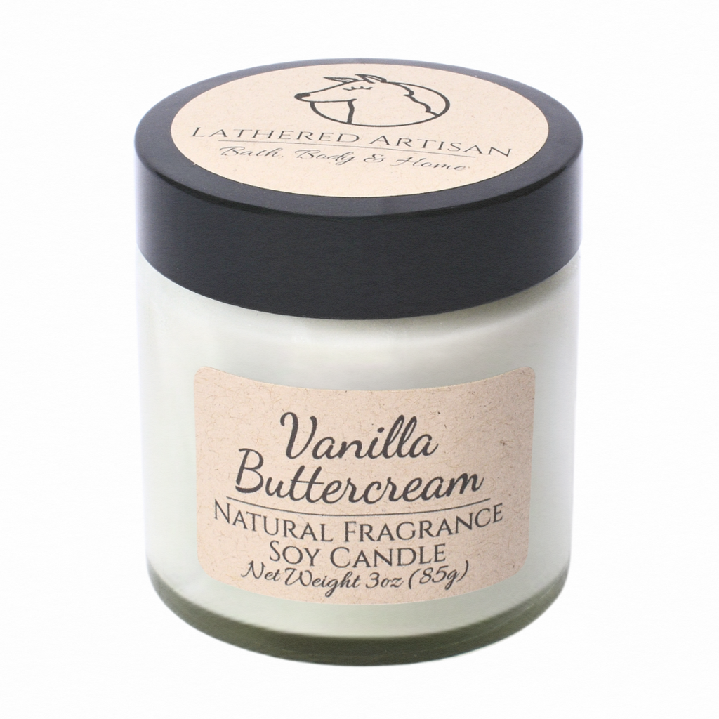 Vanilla Buttercream | Natural Fragrance | 3 oz Jar Candle