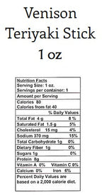 Venison Jerky Stick — Teriyaki