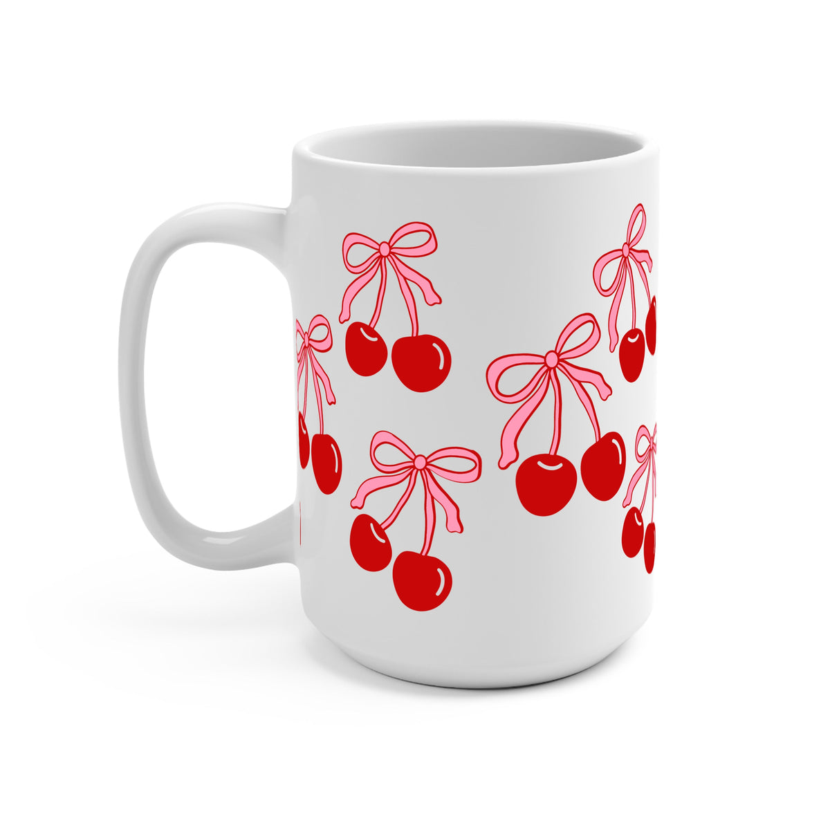 Cherry Bow Glass Cups
