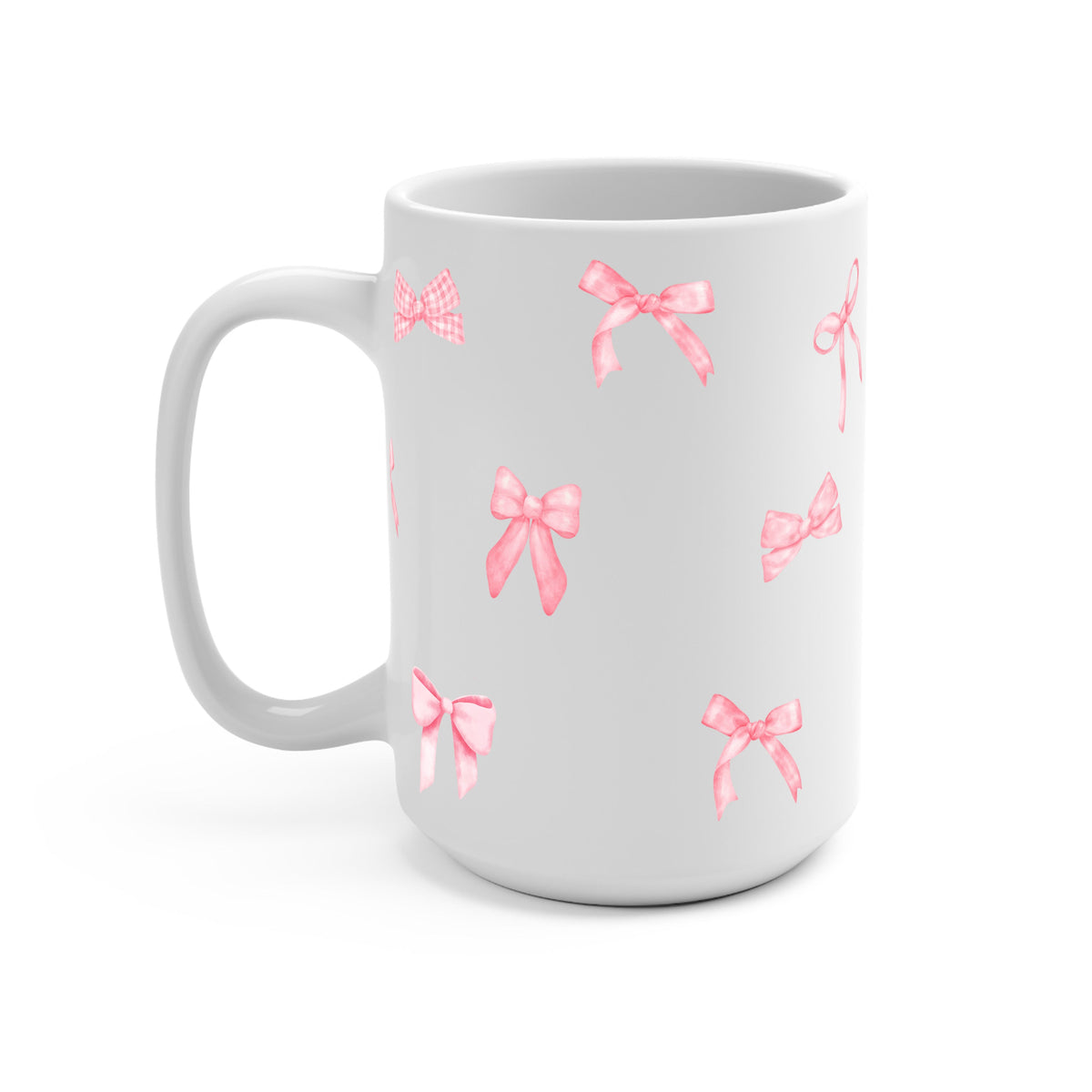 Pink Coquette Bows Glass Cups