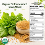 Organic Yellow Mustard Seeds – For Pickling & Cooking