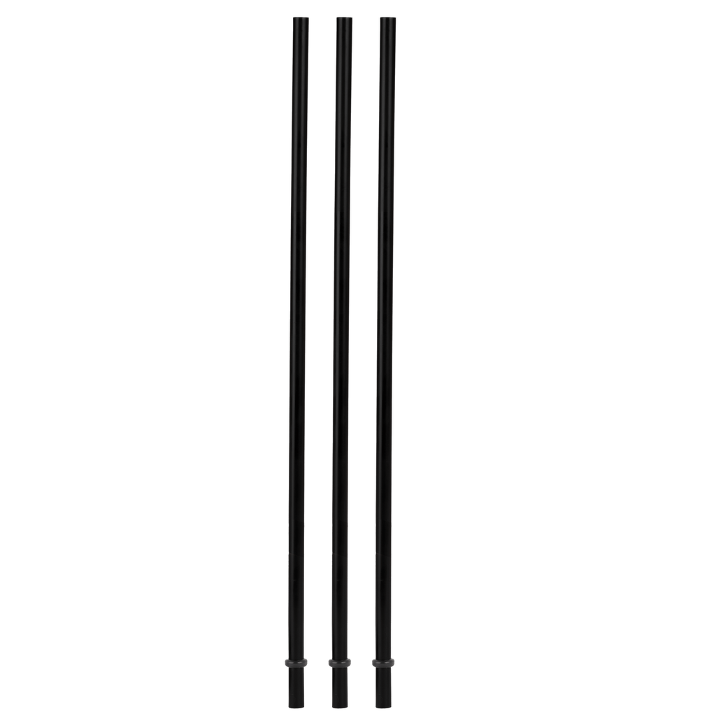 Black Plastic Straw