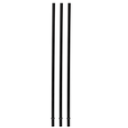 Black Plastic Straw