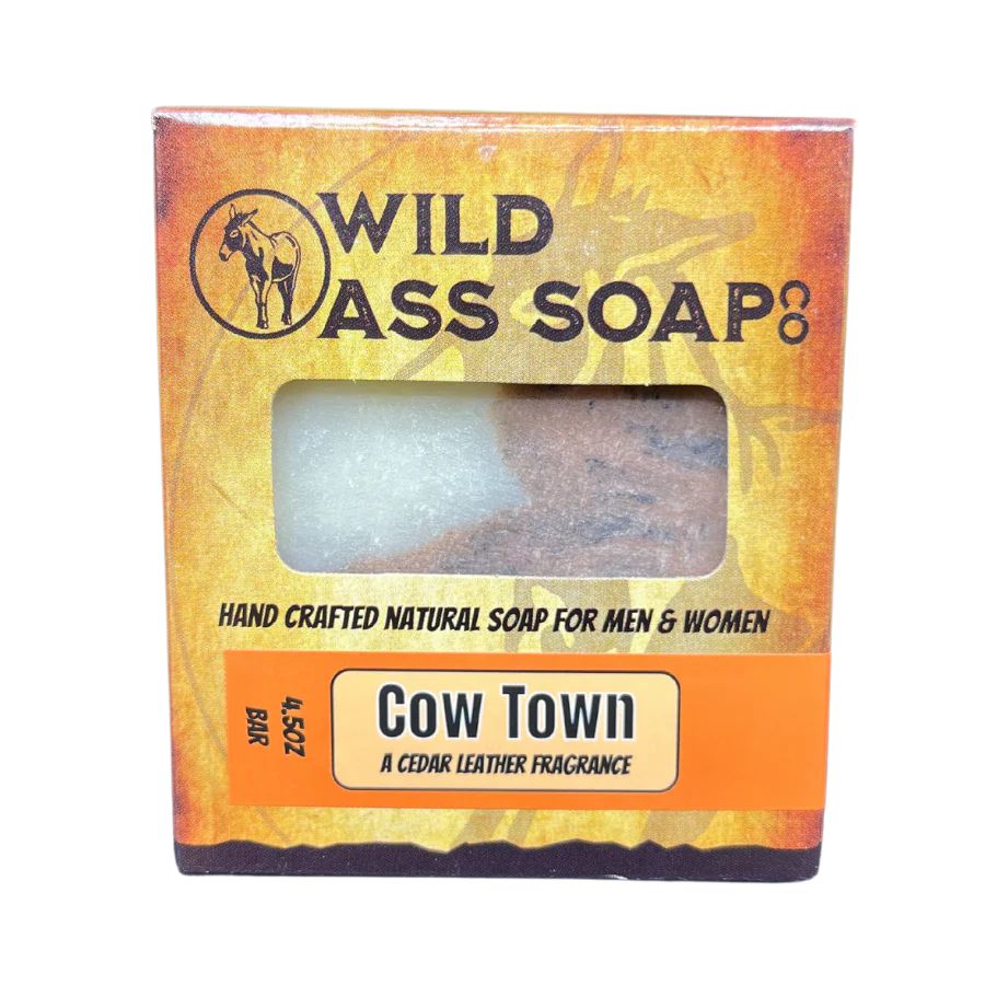 Tallow Bar Soap | Cow Town Scent | Pack of 6 | 4.5 oz | Palm Oil & Paraben Free | Wild Ass Soap Co