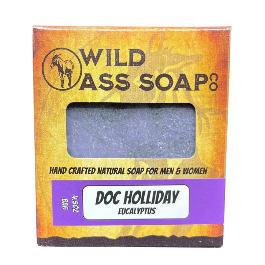 Tallow Bar Soap | Doc Holliday Scent | Pack of 6 | 4.5 oz | Palm Oil & Paraben Free | Wild Ass Soap Co