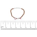 Sterling Silver Sand Bead Station Bracelet Bolo