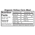 Organic Yellow Cornmeal | Pack of 6 | 1.75 lb | Non-GMO | Shipping Included | Grain Place Foods