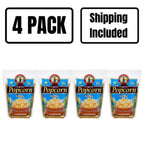 Organic Yellow Popcorn Kernels | Pack of 4 | 5 lb | Non-GMO | Shipping Included | Grain Place Foods