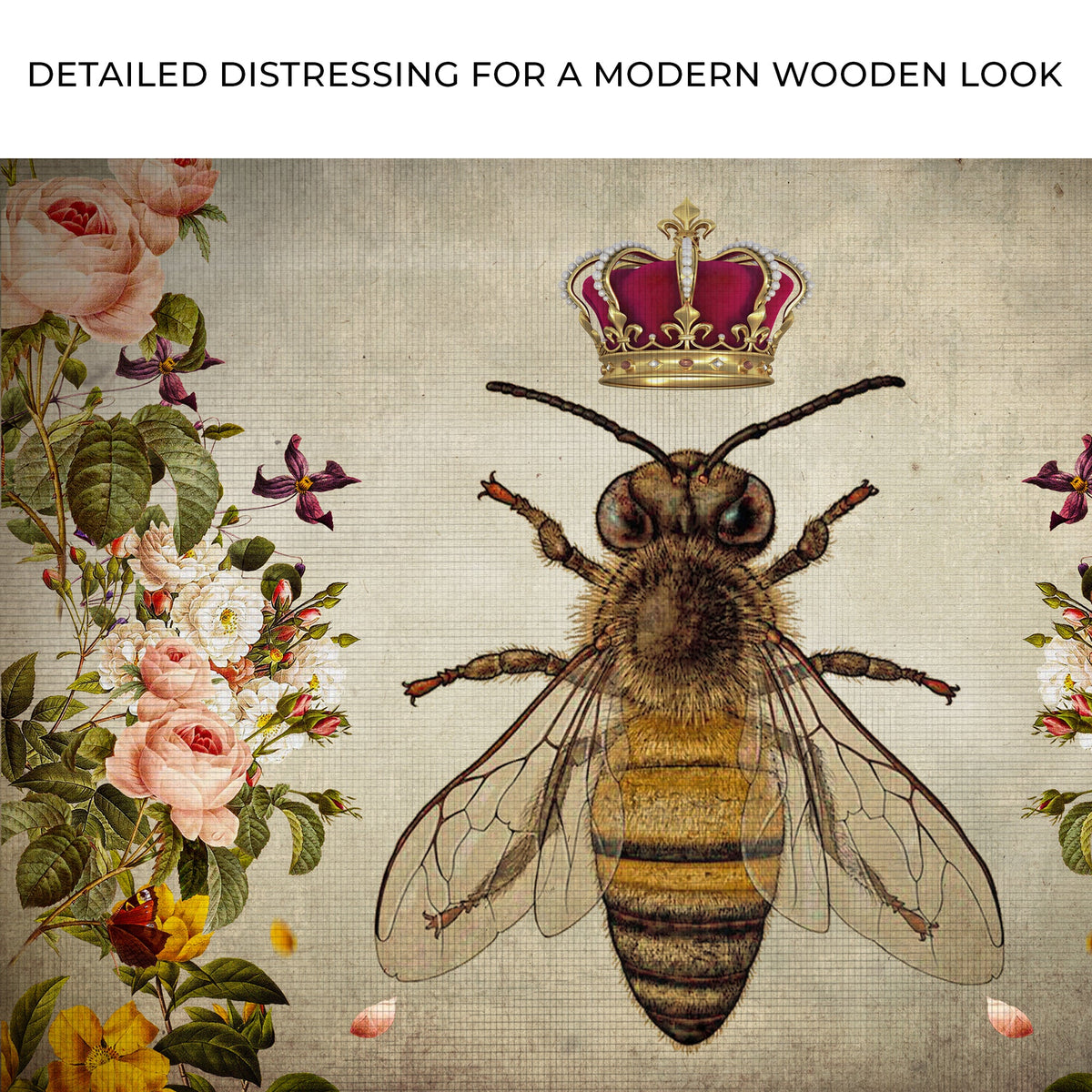 Hail Queen Bee Canvas Wall Art