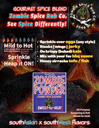 Zombie Spice Rub Co. | Zombie Powder | Go Spice Pouch to Get Hooked | Sweet-to-Heat Flavor That Expands What You Season