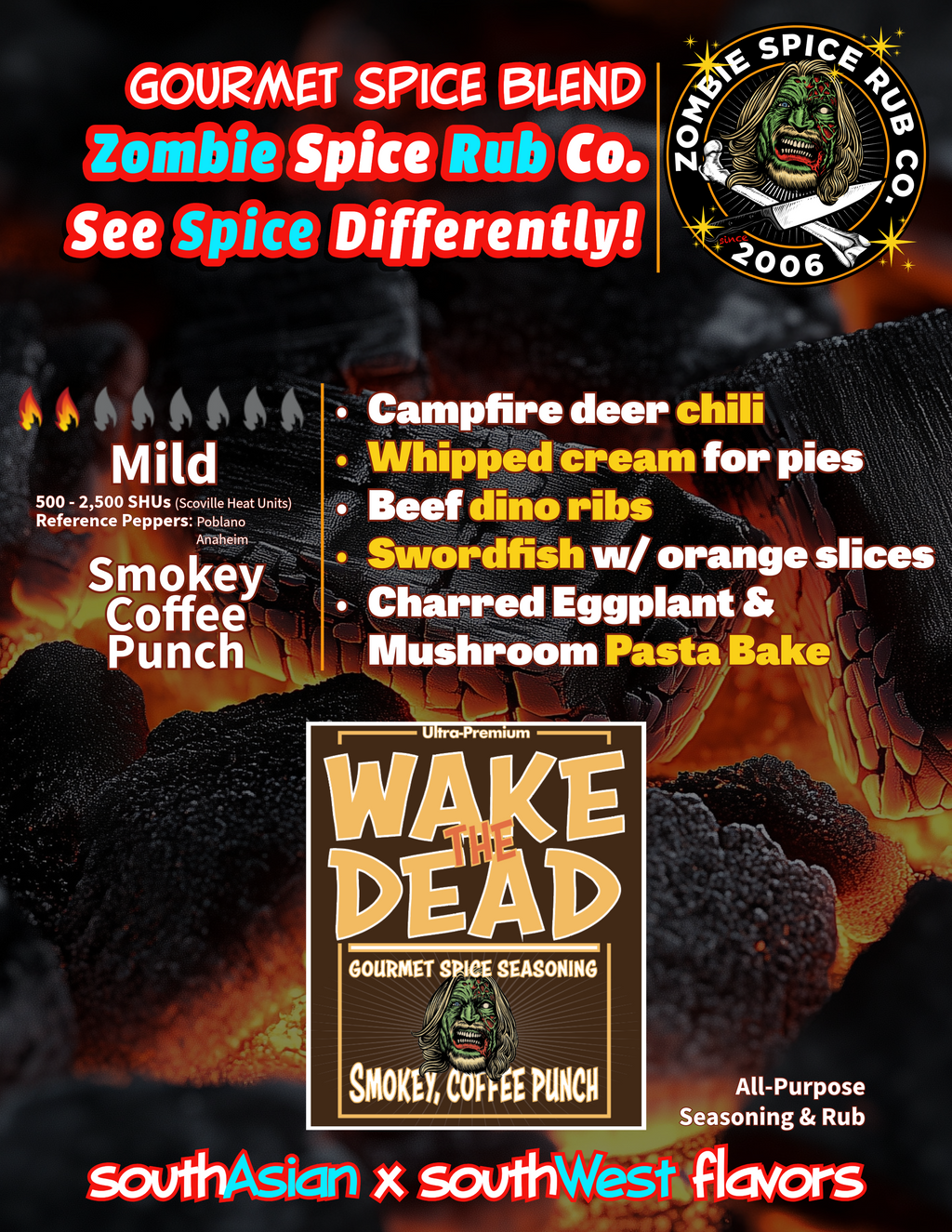 Zombie Spice Rub Co. | Starter Packs | Go Spice Pouch Set to Get Hooked | All-Purpose Spice Blends for Cooking