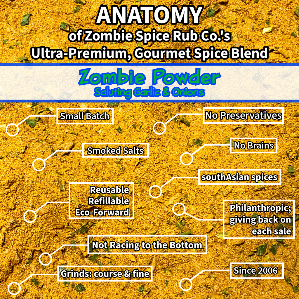 Zombie Spice Rub Co. | Zombie Breath | Go Spice Pouch to Get Hooked | Saluting Onion and Garlic Forever