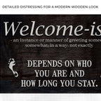 Welcome-ish Funny Home Sign