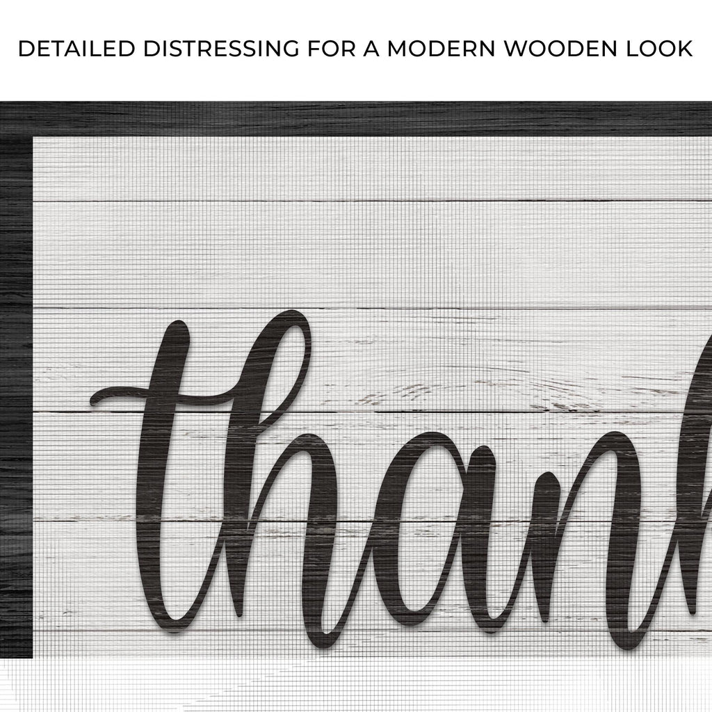 Thankful And Blessed Sign III