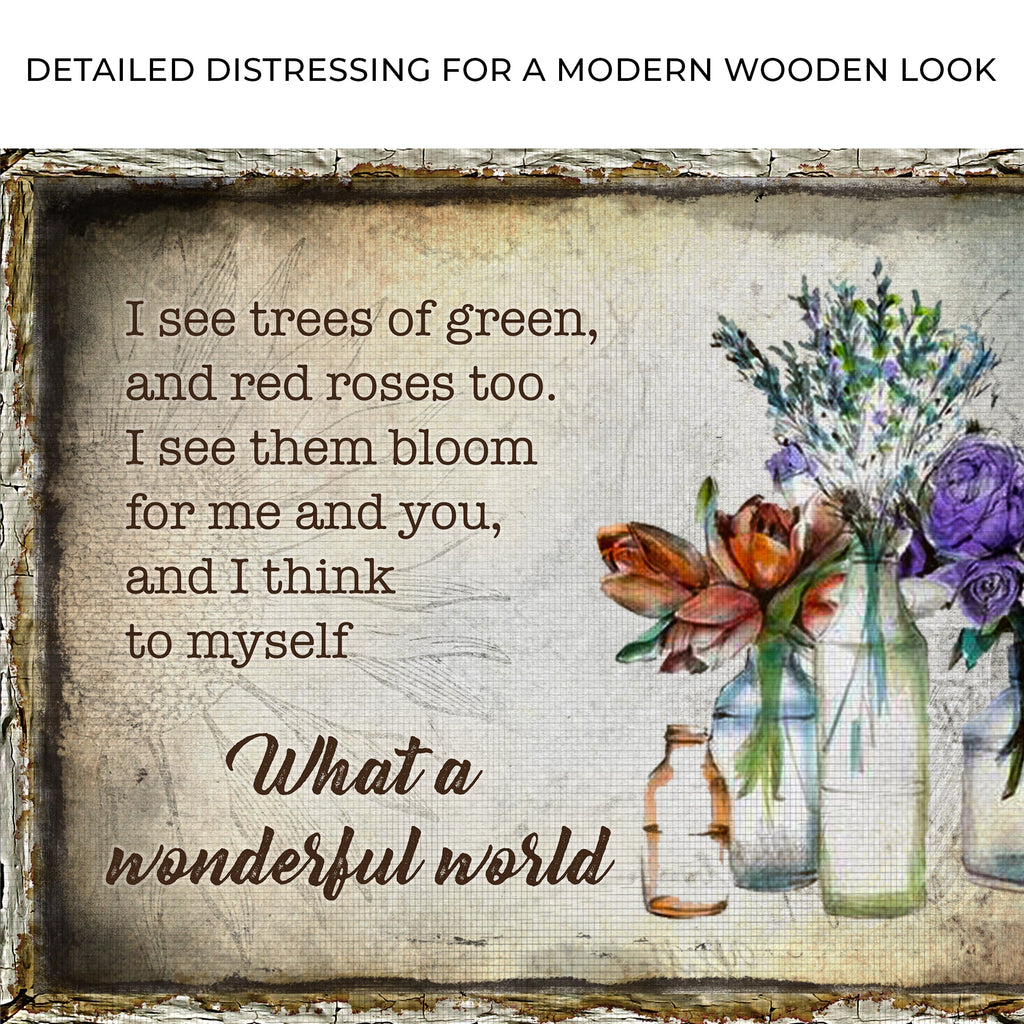 What A Wonderful World Sign VIII