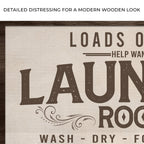 Loads Of Fun Help Wanted Laundry Room Sign