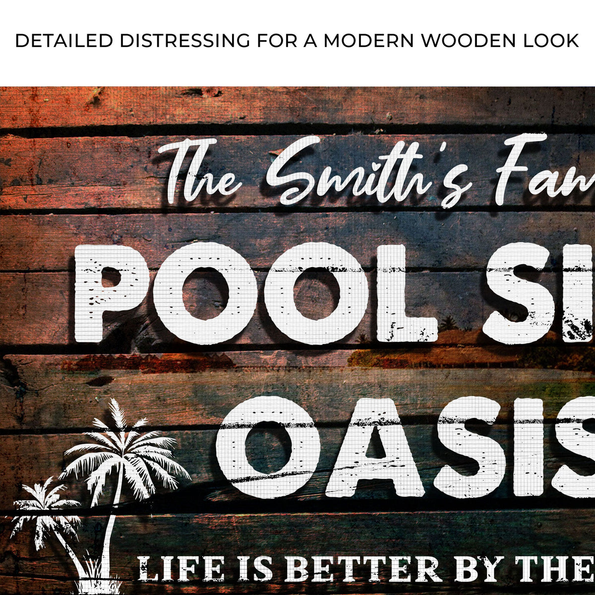 Poolside Oasis Sign