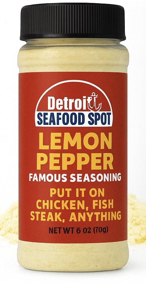 Detroit Seafood Spot Lemon Pepper Seasoning — 1, 3, 4 or 5 Bottles (16 oz / 1 lb Each)