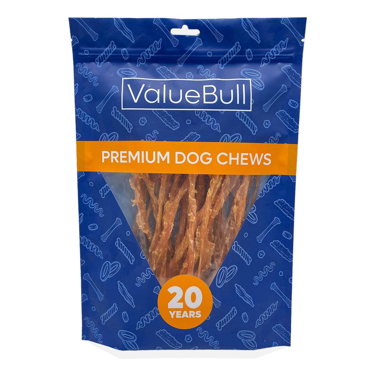 ValueBull USA Turkey Tendons Dog Treats, 8 Ounce