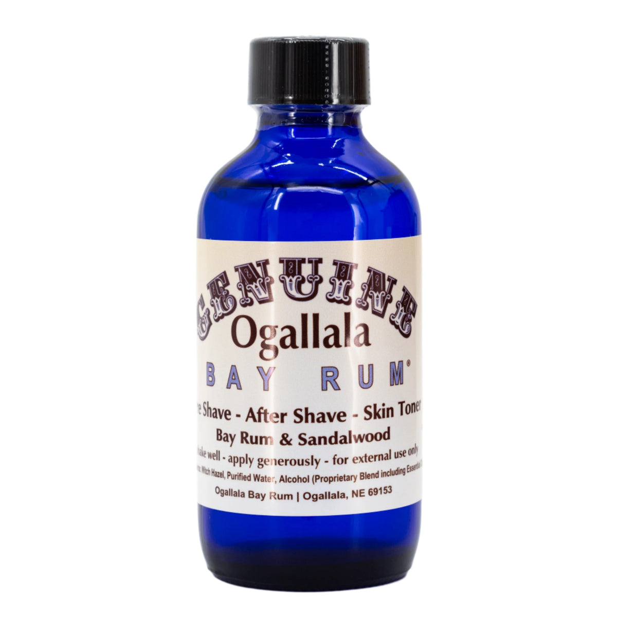 Bay Rum with Sandalwood Scented Aftershave | Multiple Sizes | Ogallala Bay Rum