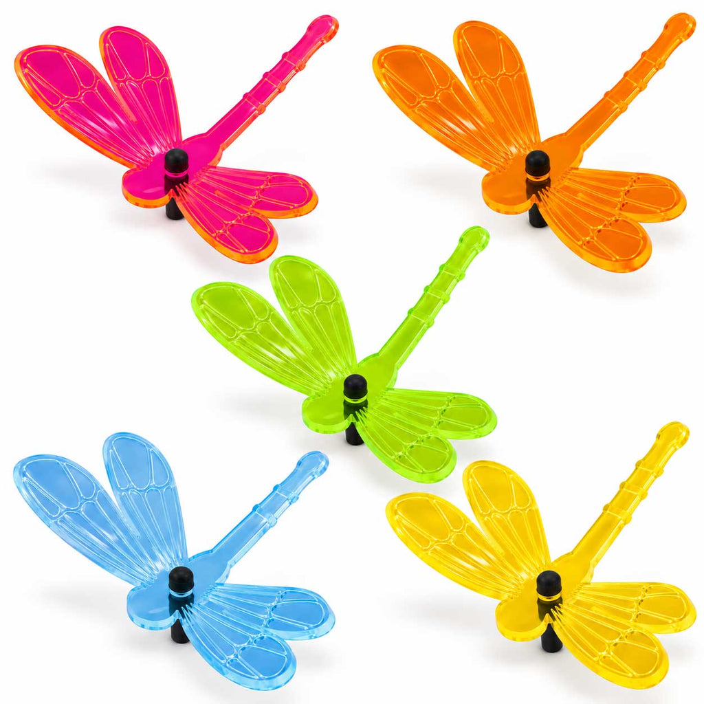Small Dragonfly Yard Decor | Variety 5 Pack | Glowing Creation