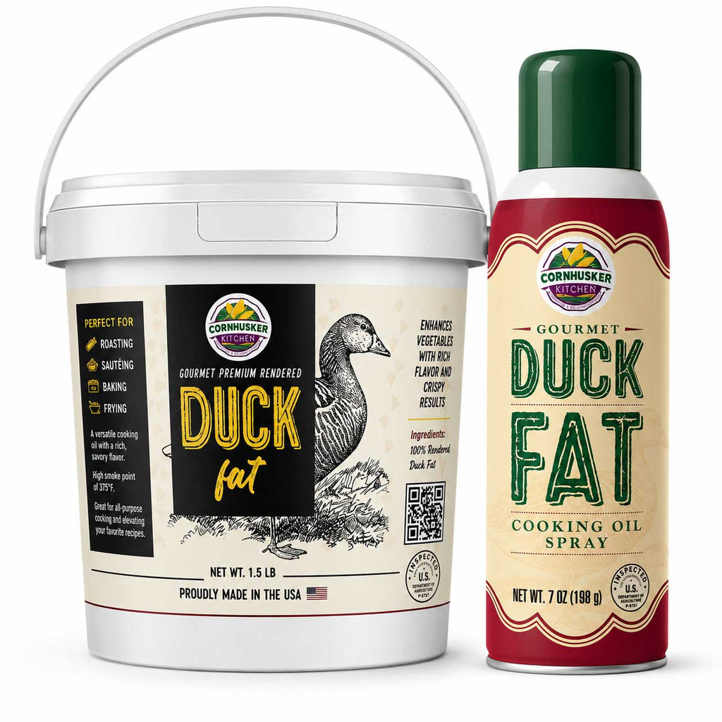 Duck Fat Bundle | Duck Fat Tub & Duck Fat Spray | Cornhusker Kitchen