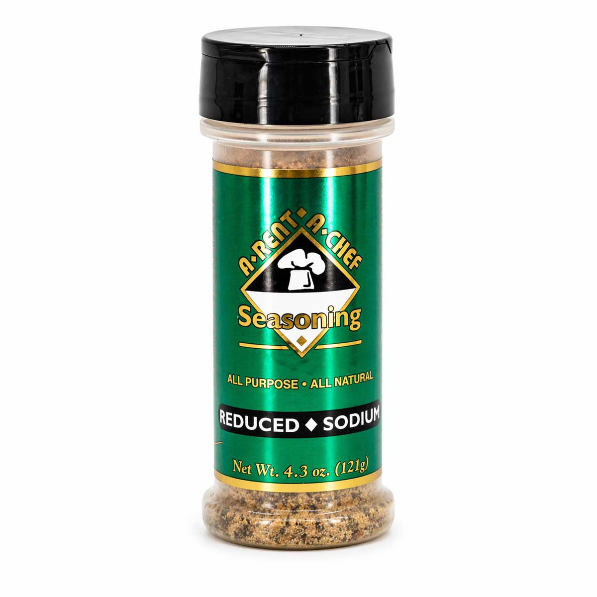 Reduced Sodium Seasoning | Pack of 3 | 4.3 oz | Gluten Free | A-Rent-A-Chef