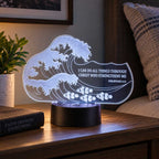 Inspirational LED Lighted Plaque | I Can Do All Things Through Christ Who Strengthens Me | Glowing Creation