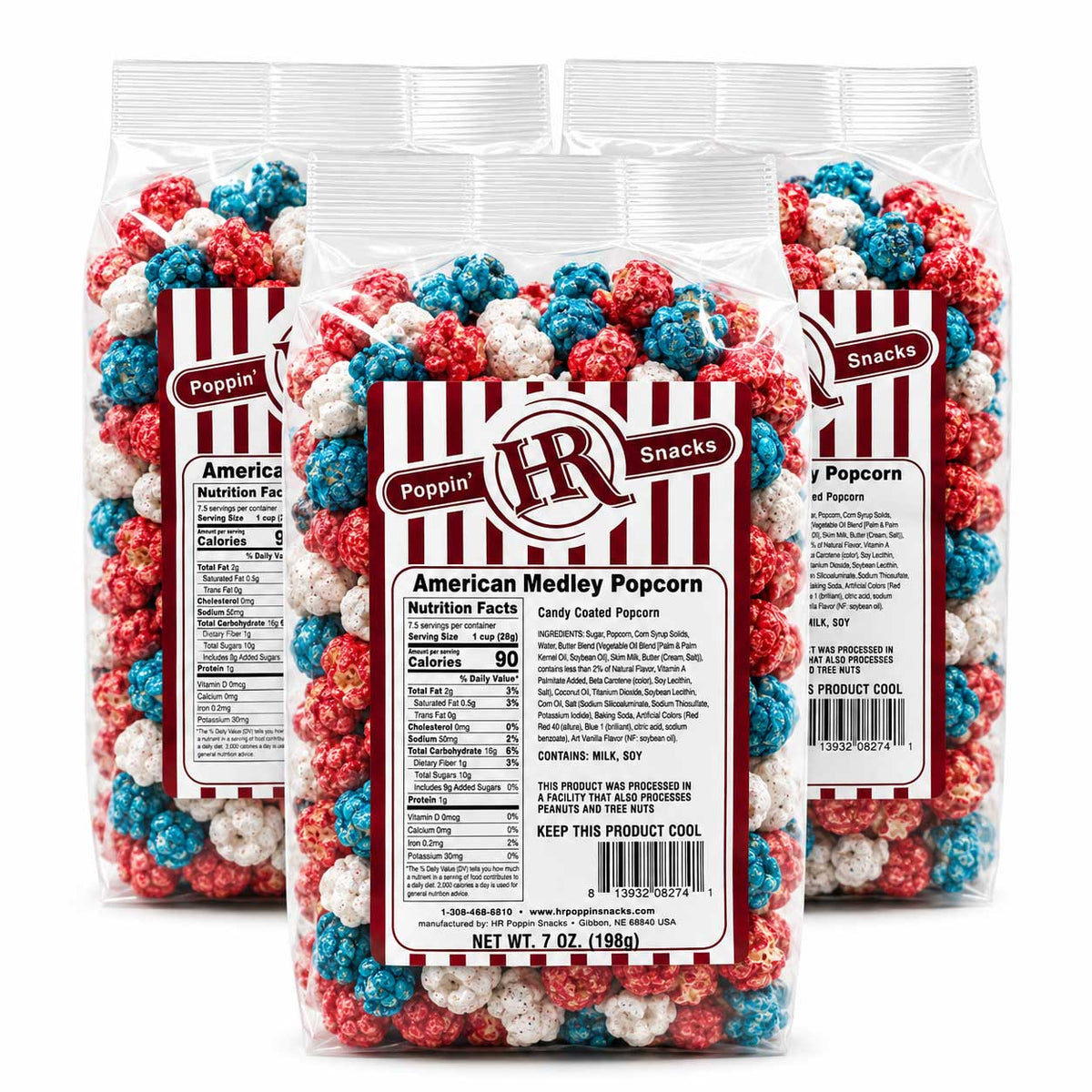 American Medley Popcorn | Pack of 3 | 5 oz | HR Poppin' Snacks