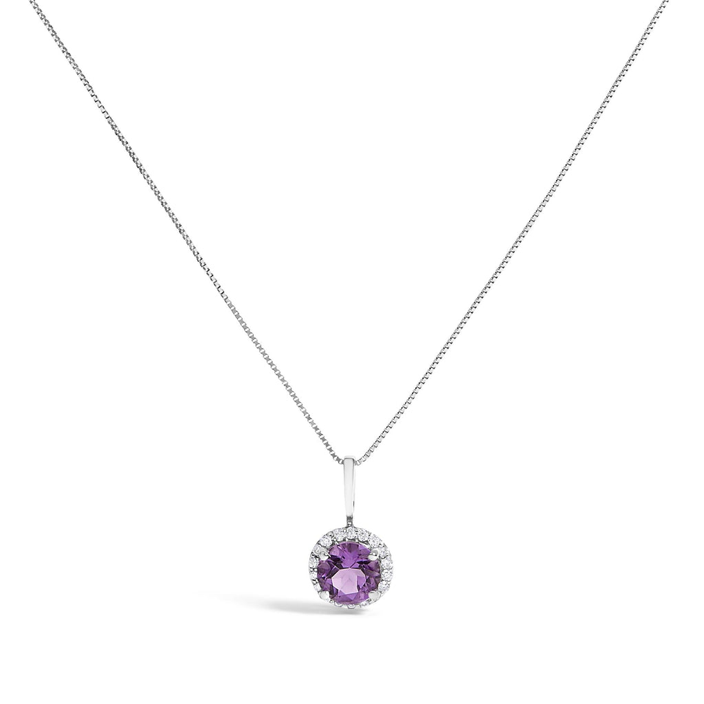 10K Gold Gemstone and 3/8 Cttw Diamond Halo Jewelry Set (Earrings, Pendant & Ring)