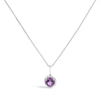 10K Gold Gemstone and 3/8 Cttw Diamond Halo Jewelry Set (Earrings, Pendant & Ring)