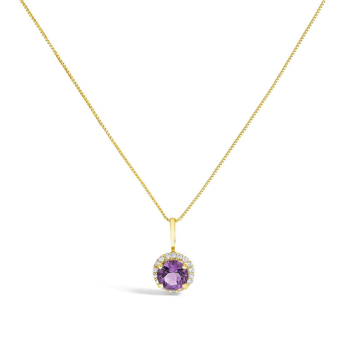 10K Gold Gemstone and 3/8 Cttw Diamond Halo Jewelry Set (Earrings, Pendant & Ring)