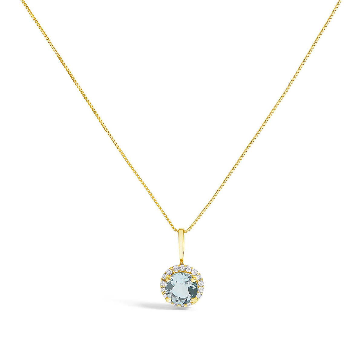 10K Gold Gemstone and 3/8 Cttw Diamond Halo Jewelry Set (Earrings, Pendant & Ring)