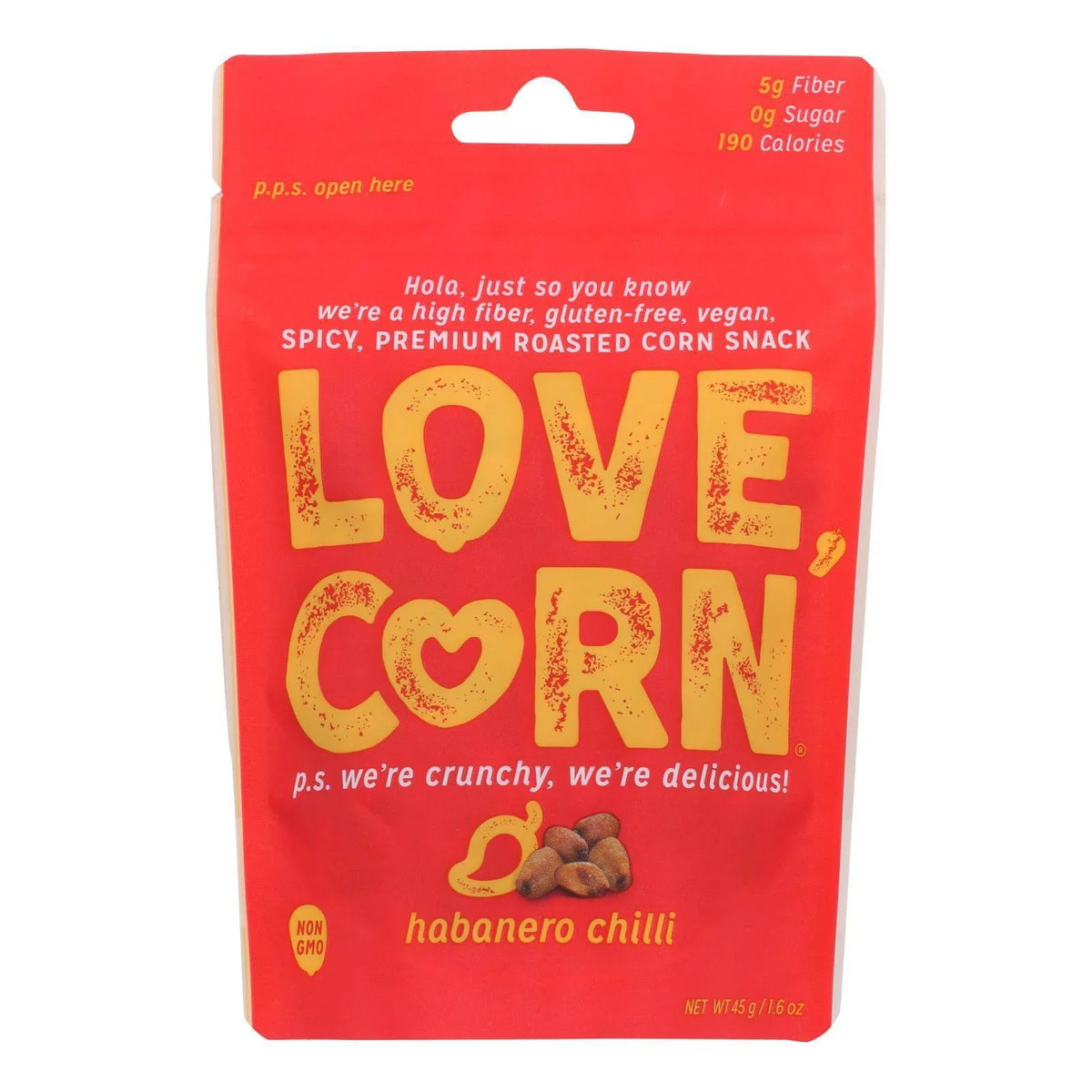 Love Corn - Roasted Corn Cheezy (Pack of 10-1.6 Oz)